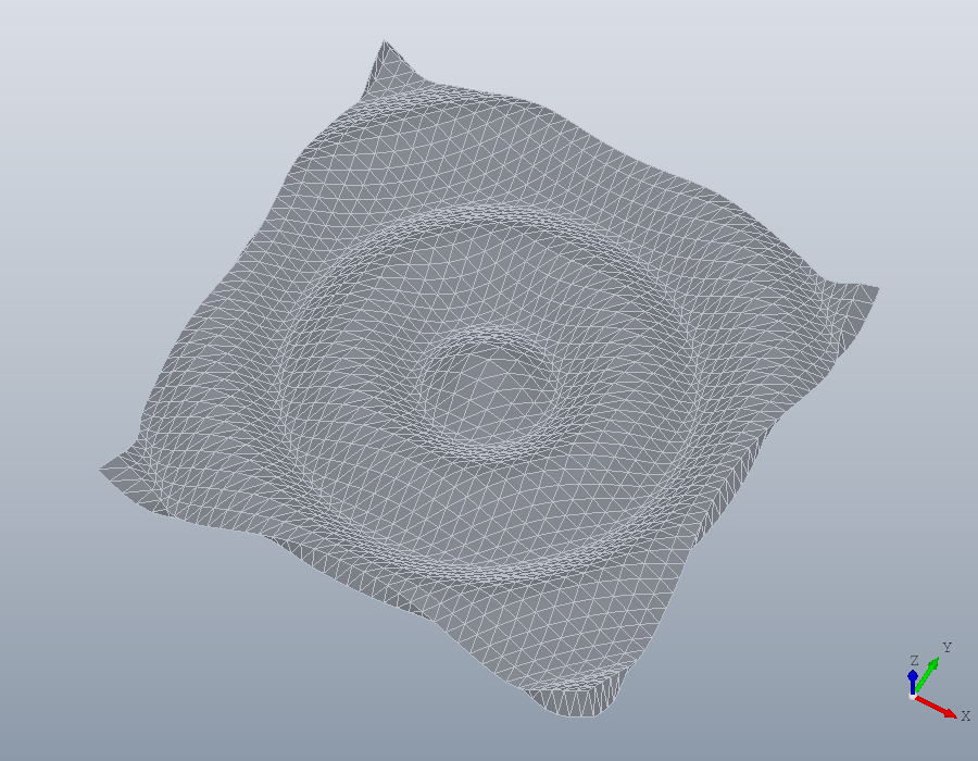 Surfaces through a grid, picture 1